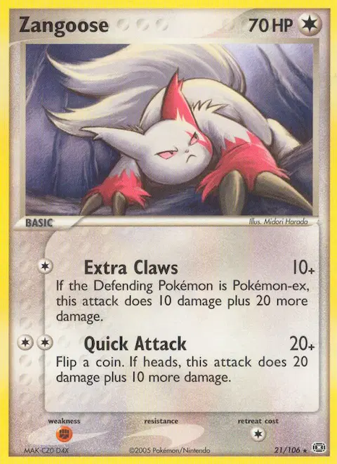 Zangoose, Emerald 21/106