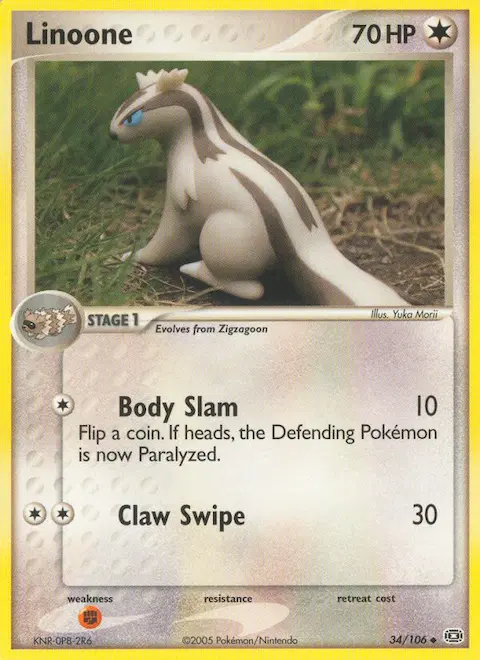 Linoone, Emerald 34/106