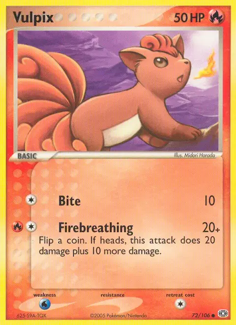 Vulpix, Emerald 72/106