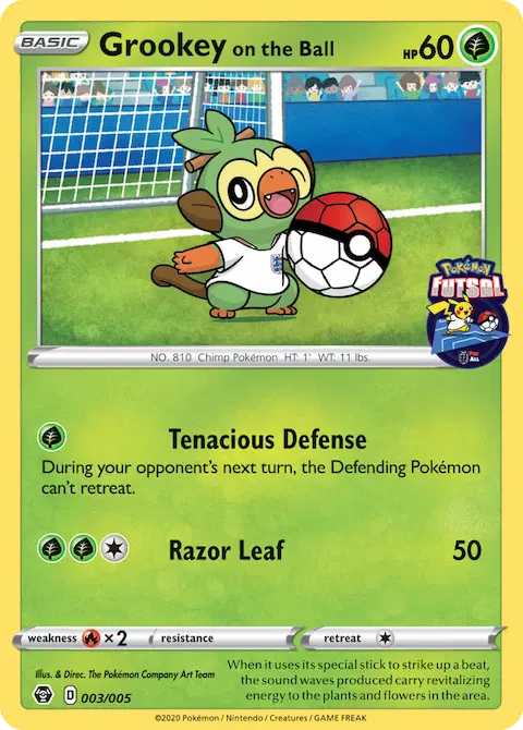 Grookey on the Ball, Pokémon Futsal 2020 3/5