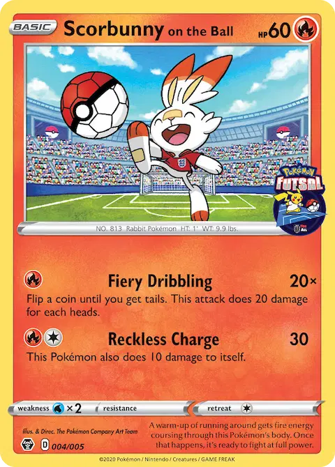 Scorbunny on the Ball, Pokémon Futsal 2020 4/5