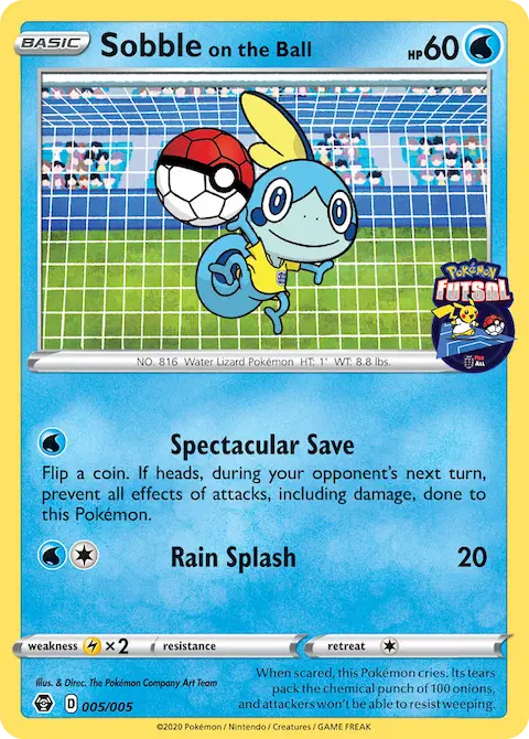 Sobble on the Ball, Pokémon Futsal 2020 5/5