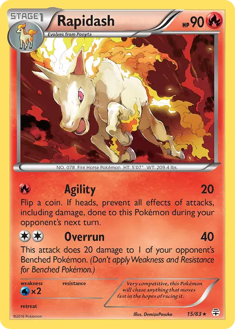 Rapidash, Generations 15/83