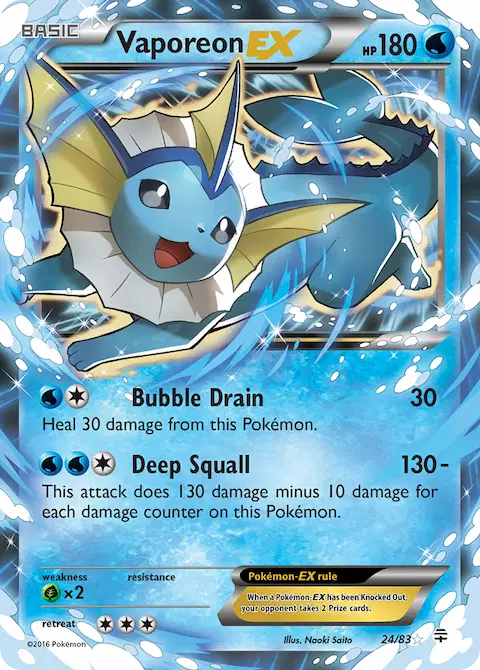 Vaporeon EX, Generations 24/83