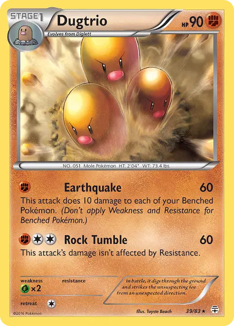 Dugtrio, Generations 39/83