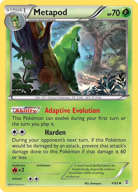 Metapod, Generations 4/83