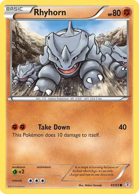 Rhyhorn, Generations 49/83