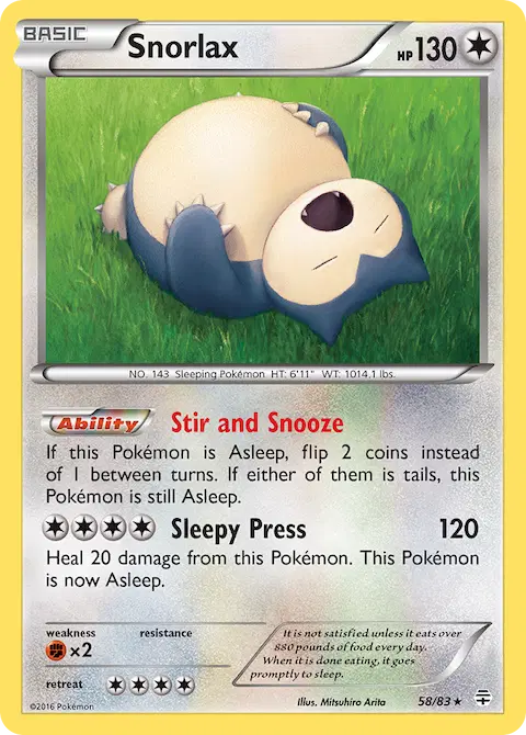 Snorlax, Generations 58/83