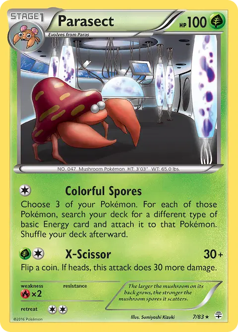Parasect, Generations 7/83