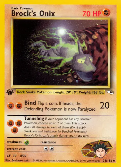 Brock's Onix, Gym Heroes 21/132