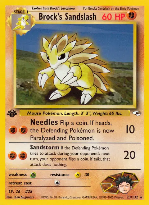 Brock's Sandslash, Gym Heroes 23/132