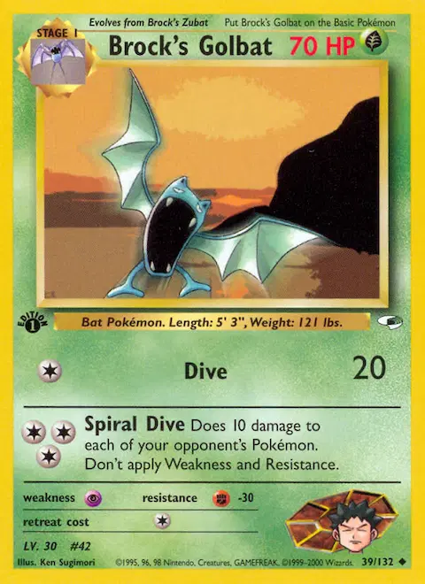Brock's Golbat, Gym Heroes 39/132