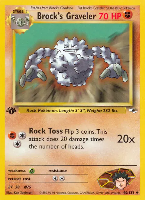 Brock's Graveler, Gym Heroes 40/132