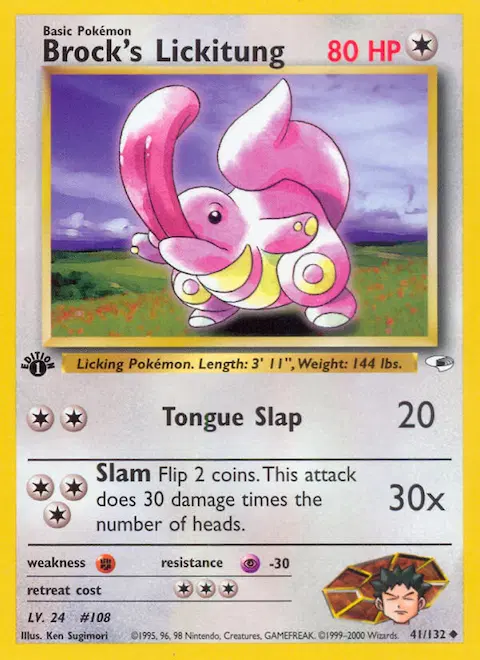 Brock's Lickitung, Gym Heroes 41/132