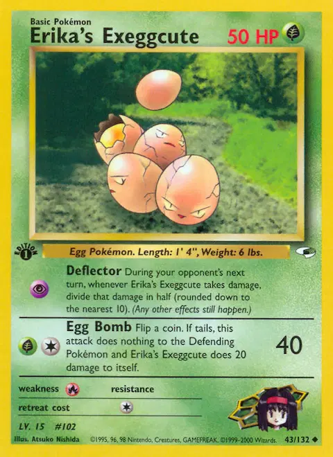 Erika's Exeggcute, Gym Heroes 43/132