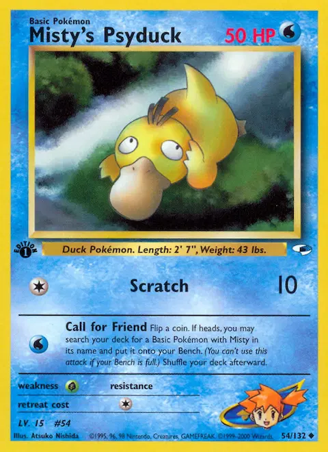 Misty's Psyduck, Gym Heroes 54/132