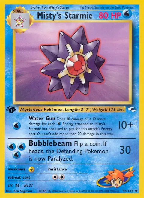 Misty's Starmie, Gym Heroes 56/132