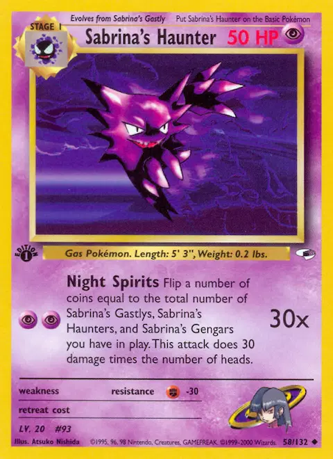 Sabrina's Haunter, Gym Heroes 58/132