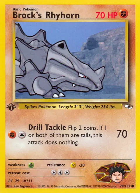 Brock's Rhyhorn, Gym Heroes 70/132