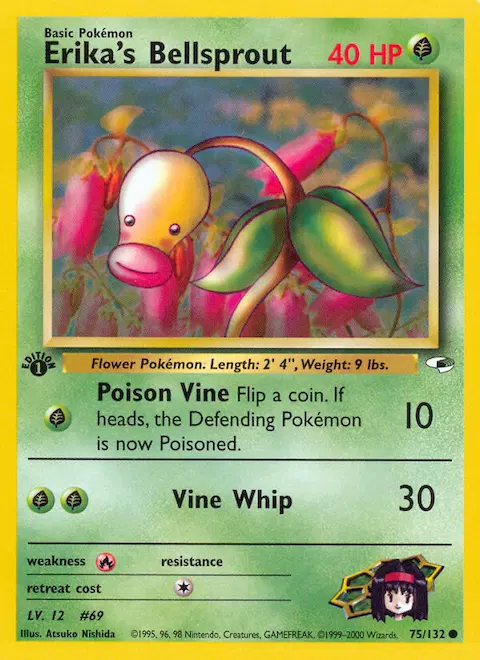 Erika's Bellsprout, Gym Heroes 75/132