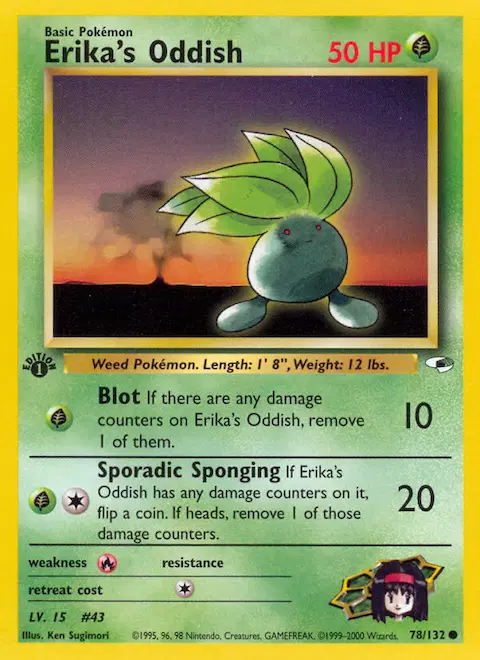Erika's Oddish, Gym Heroes 78/132