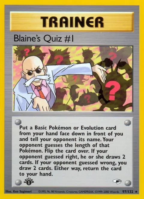 Blaine's Quiz #1, Gym Heroes 97/132