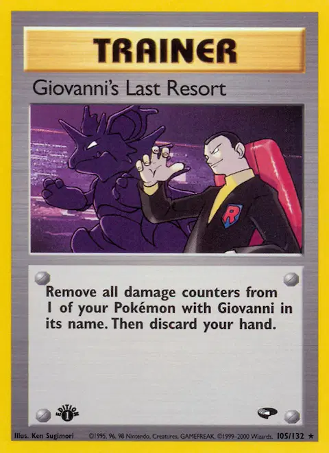 Giovanni's Last Resort, Gym Challenge 105/132