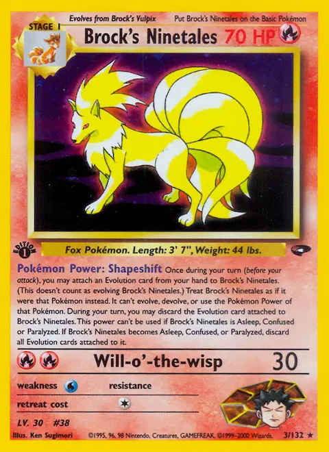 Brock's Ninetales, Gym Challenge 3/132
