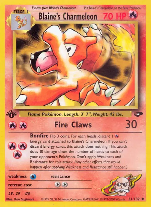 Blaine's Charmeleon, Gym Challenge 31/132