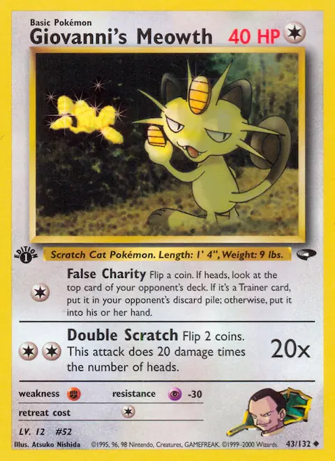 Giovanni's Meowth, Gym Challenge 43/132