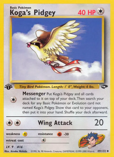 Koga's Pidgey, Gym Challenge 49/132
