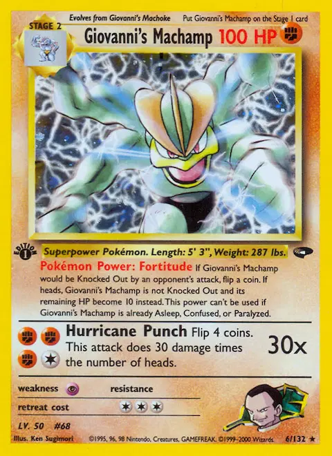 Giovanni's Machamp, Gym Challenge 6/132