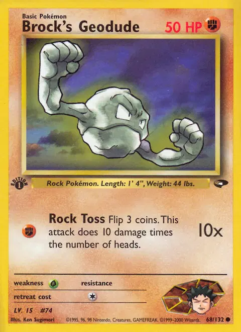 Brock's Geodude, Gym Challenge 68/132
