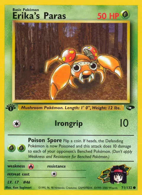 Erika's Paras, Gym Challenge 71/132