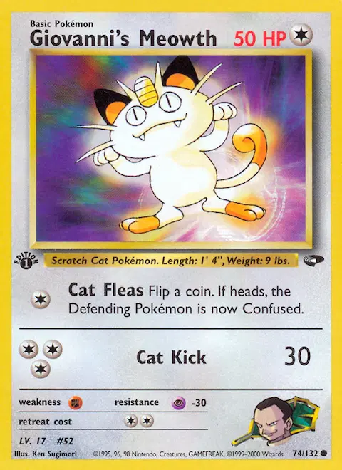 Giovanni's Meowth, Gym Challenge 74/132