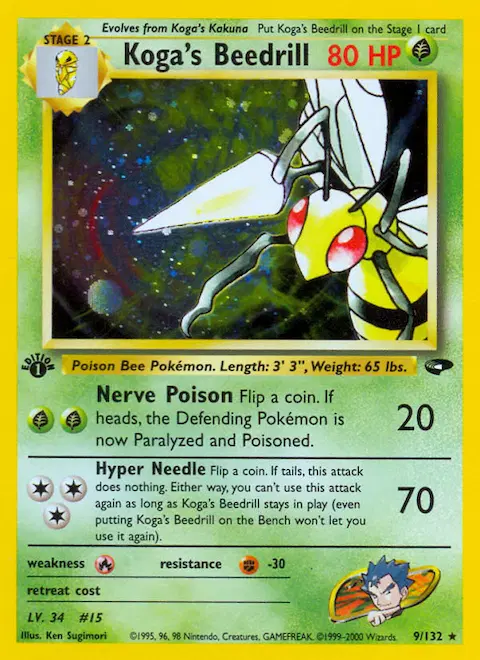 Koga's Beedrill, Gym Challenge 9/132