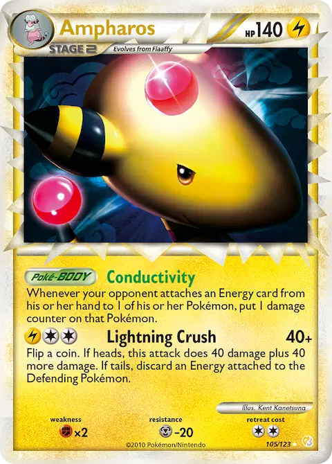 Ampharos, HeartGold SoulSilver 105/123