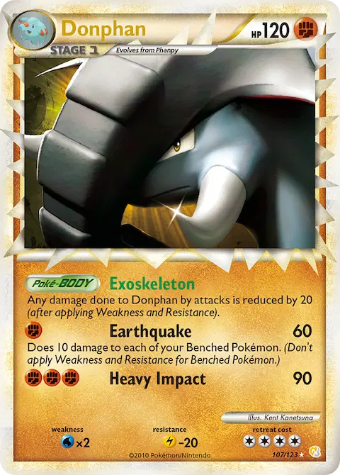 Donphan, HeartGold SoulSilver 107/123