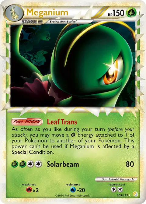 Meganium, HeartGold SoulSilver 109/123