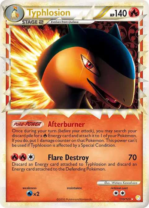 Typhlosion, HeartGold SoulSilver 110/123