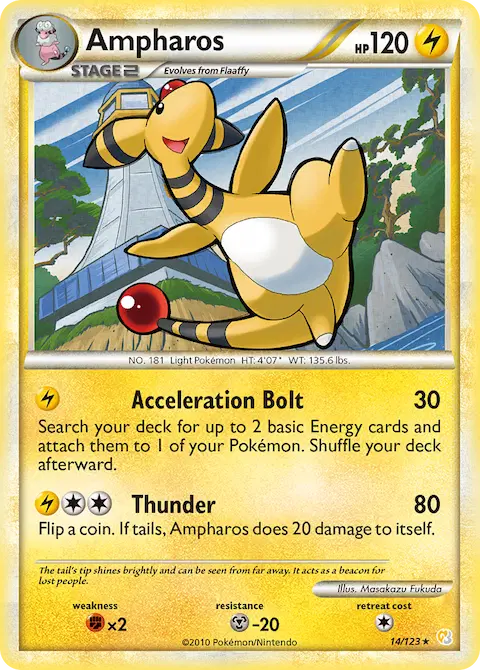 Ampharos, HeartGold SoulSilver 14/123