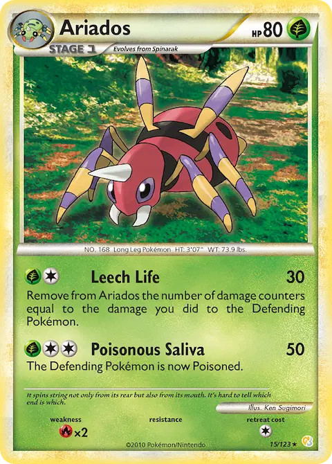 Ariados, HeartGold SoulSilver 15/123