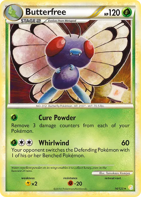 Butterfree, HeartGold SoulSilver 16/123