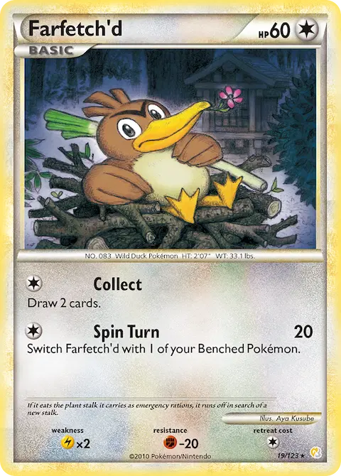 Farfetch'd, HeartGold SoulSilver 19/123