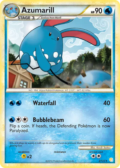 Azumarill, HeartGold SoulSilver 2/123