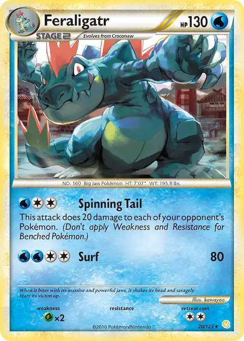 Feraligatr, HeartGold SoulSilver 20/123