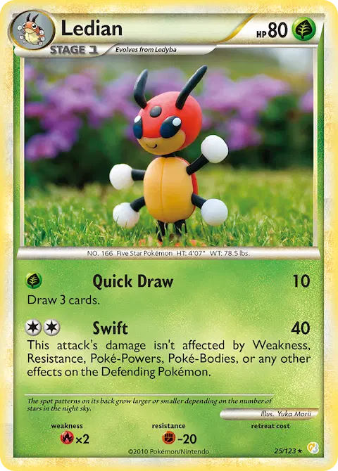 Ledian, HeartGold SoulSilver 25/123