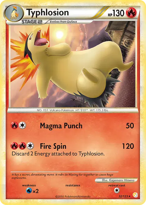 Typhlosion, HeartGold SoulSilver 32/123