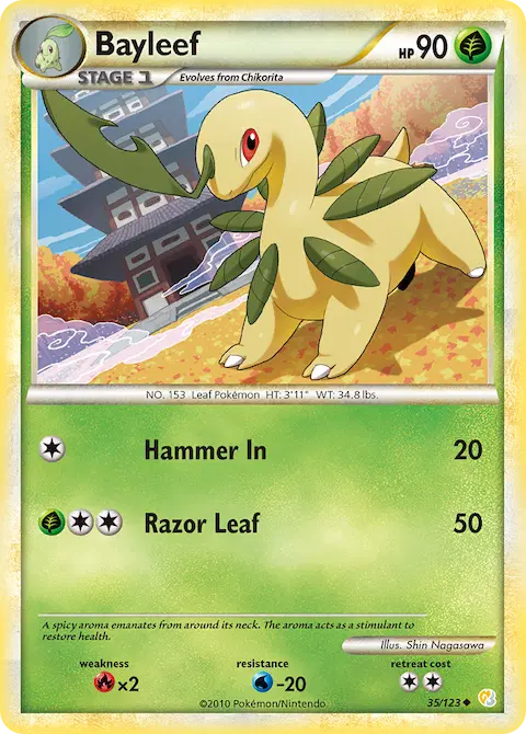 Bayleef, HeartGold SoulSilver 35/123