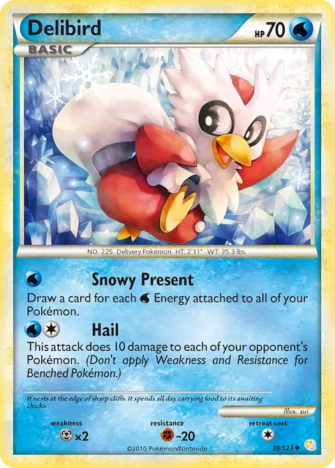 Delibird, HeartGold SoulSilver 39/123